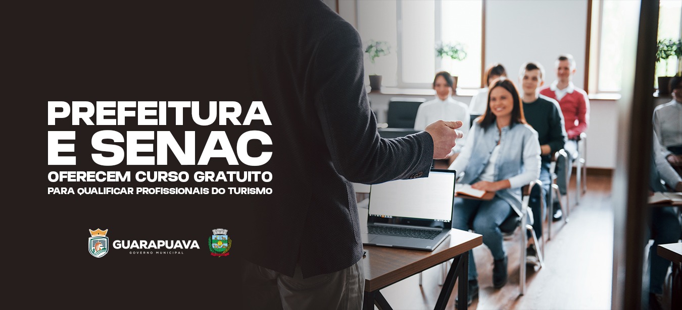 Guarapuava abre inscrições para curso gratuito de qualificação em turismo