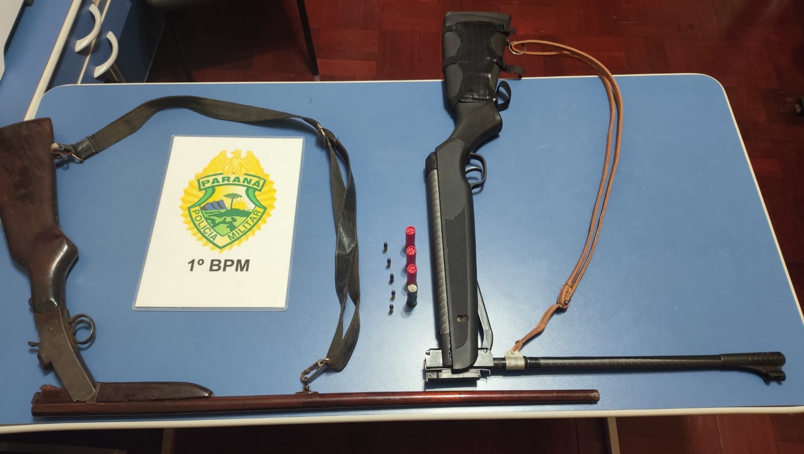 Polícia Militar apreende armas e munições após denúncia de caça em Piraí do Sul