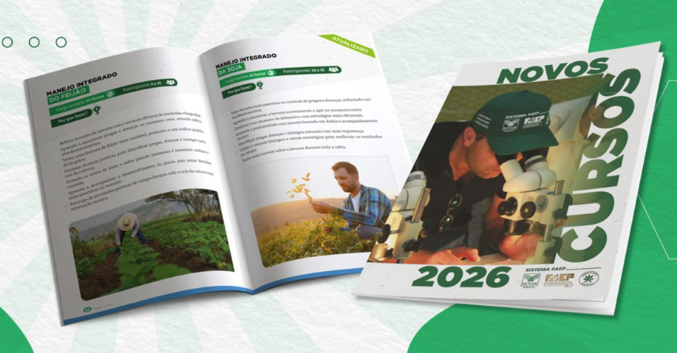 FAEP oferece 259 cursos gratuitos para qualificar o agronegócio do Paraná