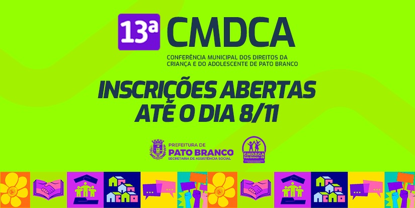 Inscrições para conferência dos direitos da criança e do adolescente vão até 8 de novembro