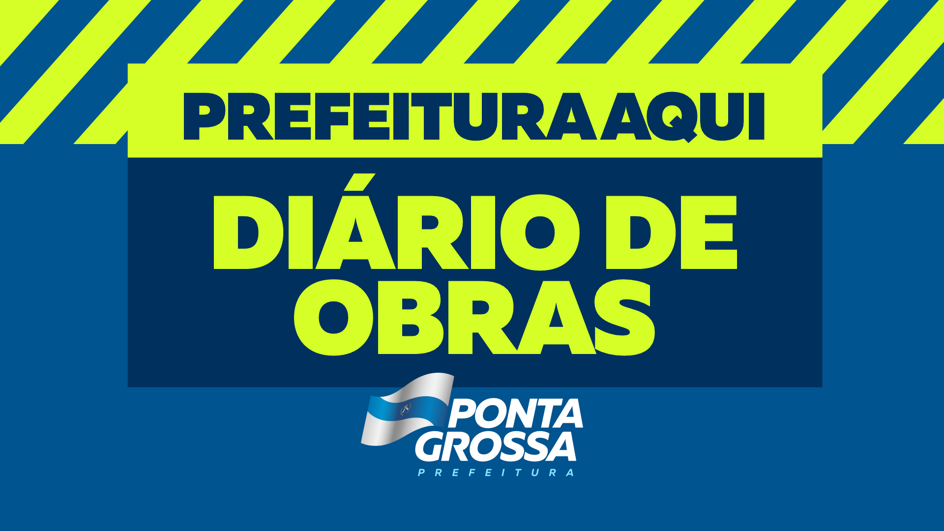 Prefeitura de Ponta Grossa divulga Diário de Obras com frentes de manutenção viária