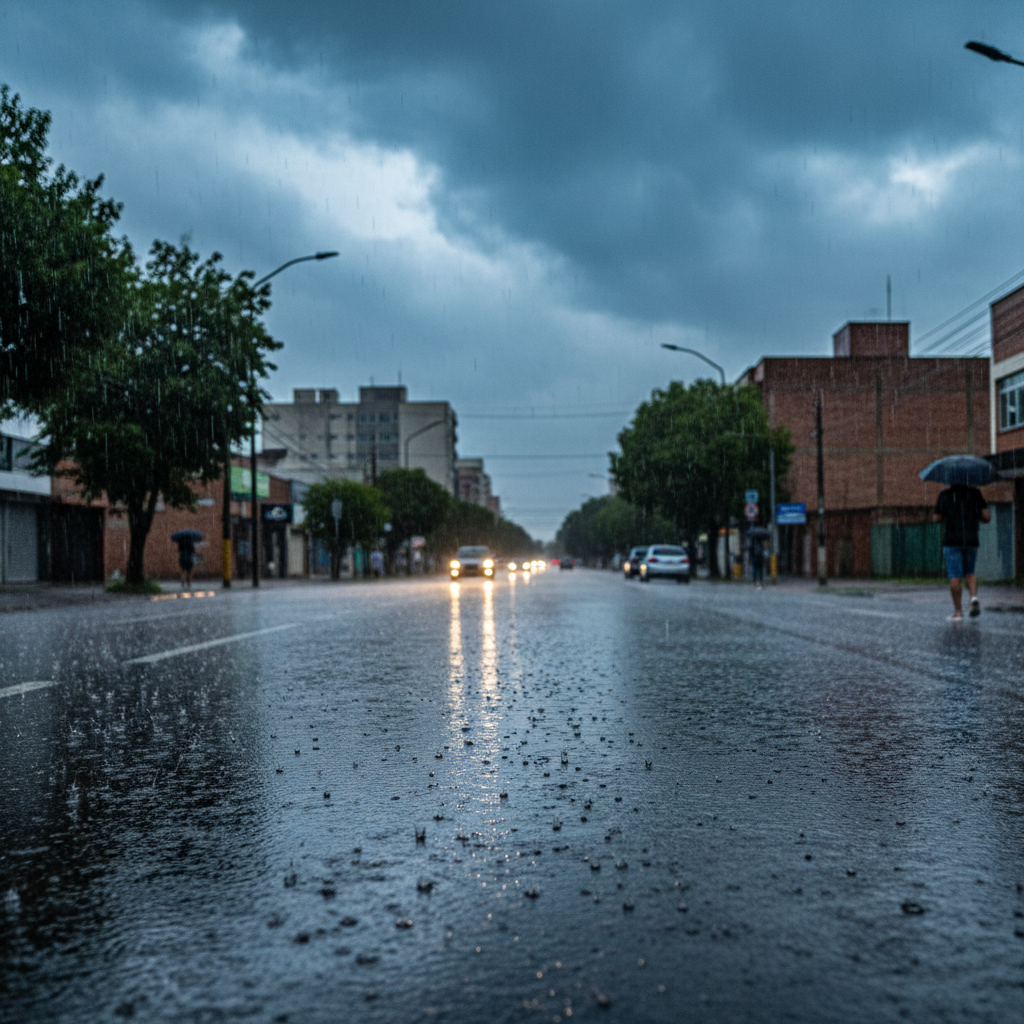 Chuva e temperaturas amenas marcam o clima nesta quinta-feira