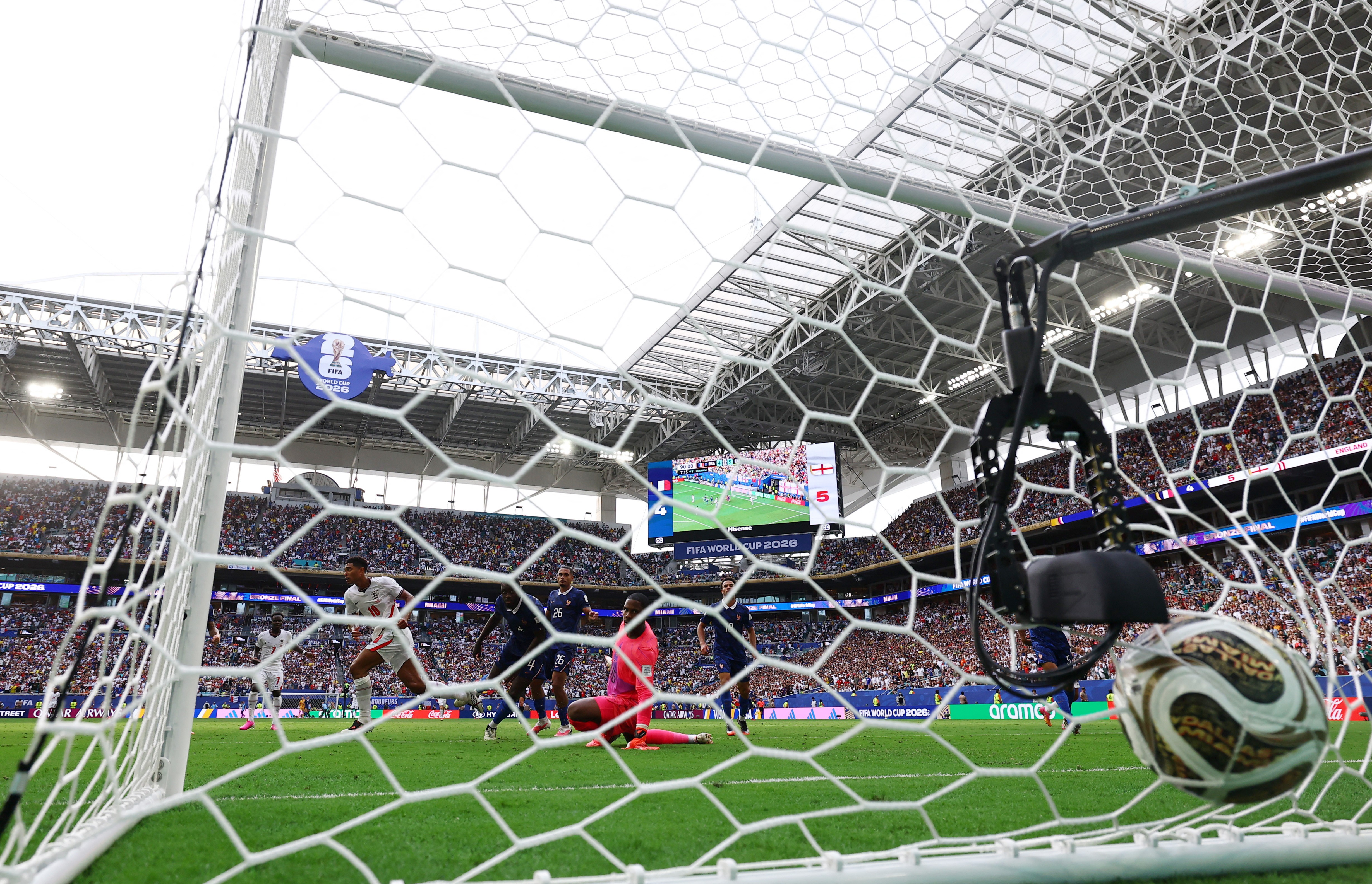 Inglaterra e França fazem jogo com placar inédito na história das Copas