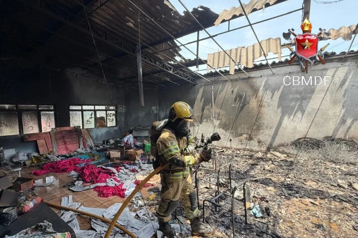 Incêndio destrói a Casa da Música no Paranoá, no Distrito Federal