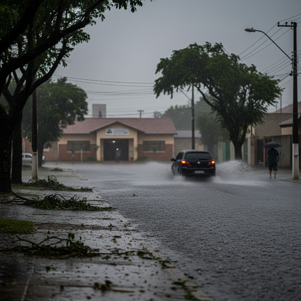 Alerta amarelo de temporais coloca regiões do Paraná sob risco de alagamento